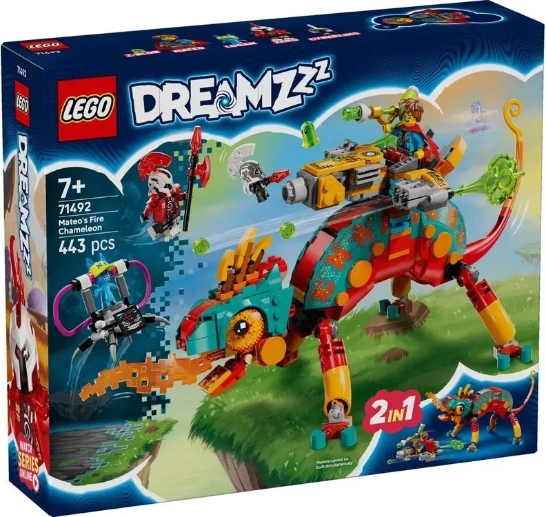 Конструктор LEGO Dreamzzz 443 деталей Вогняний хамелеон різнокольоровий