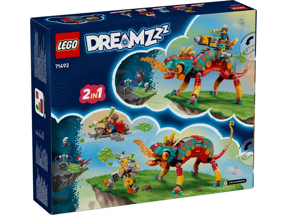 Конструктор LEGO Dreamzzz 443 деталей Вогняний хамелеон різнокольоровий