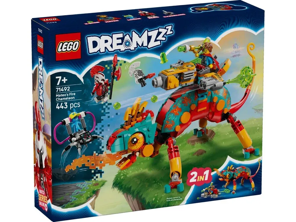 Конструктор LEGO Dreamzzz 443 деталей Вогняний хамелеон різнокольоровий