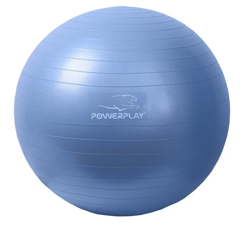М'яч для фітнесу Active Point PVC 65 см Синій з помпою