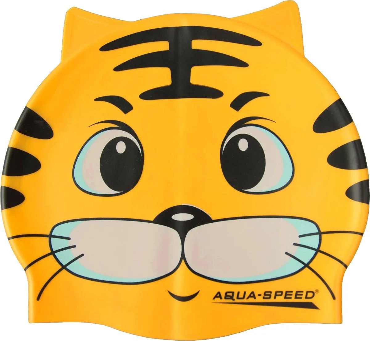 Шапка для плавання Aqua Speed силіконова OSFM жовтий кіт