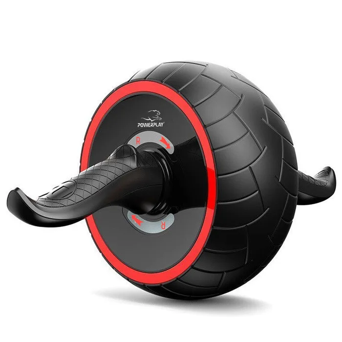 Колесо для преса Active Point ПВХ 18 см Чорне червоне