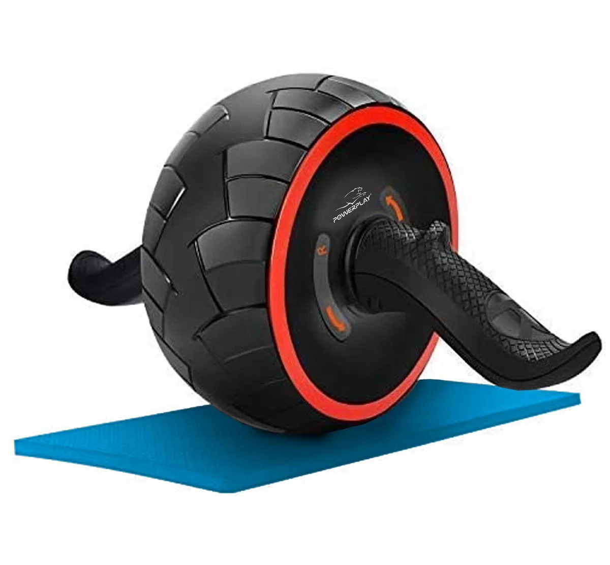 Колесо для преса Active Point ПВХ 18 см Чорне червоне