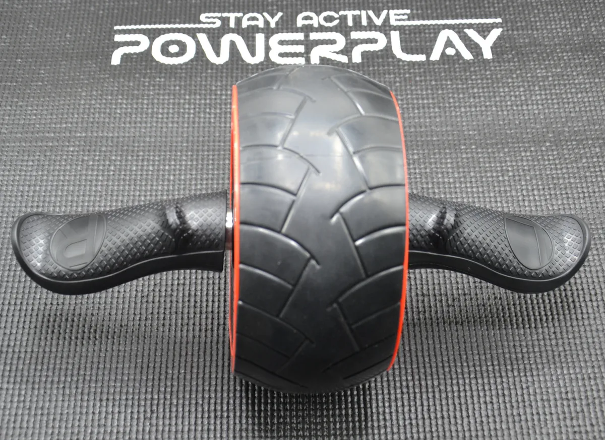 Колесо для преса Active Point ПВХ 18 см Чорне червоне