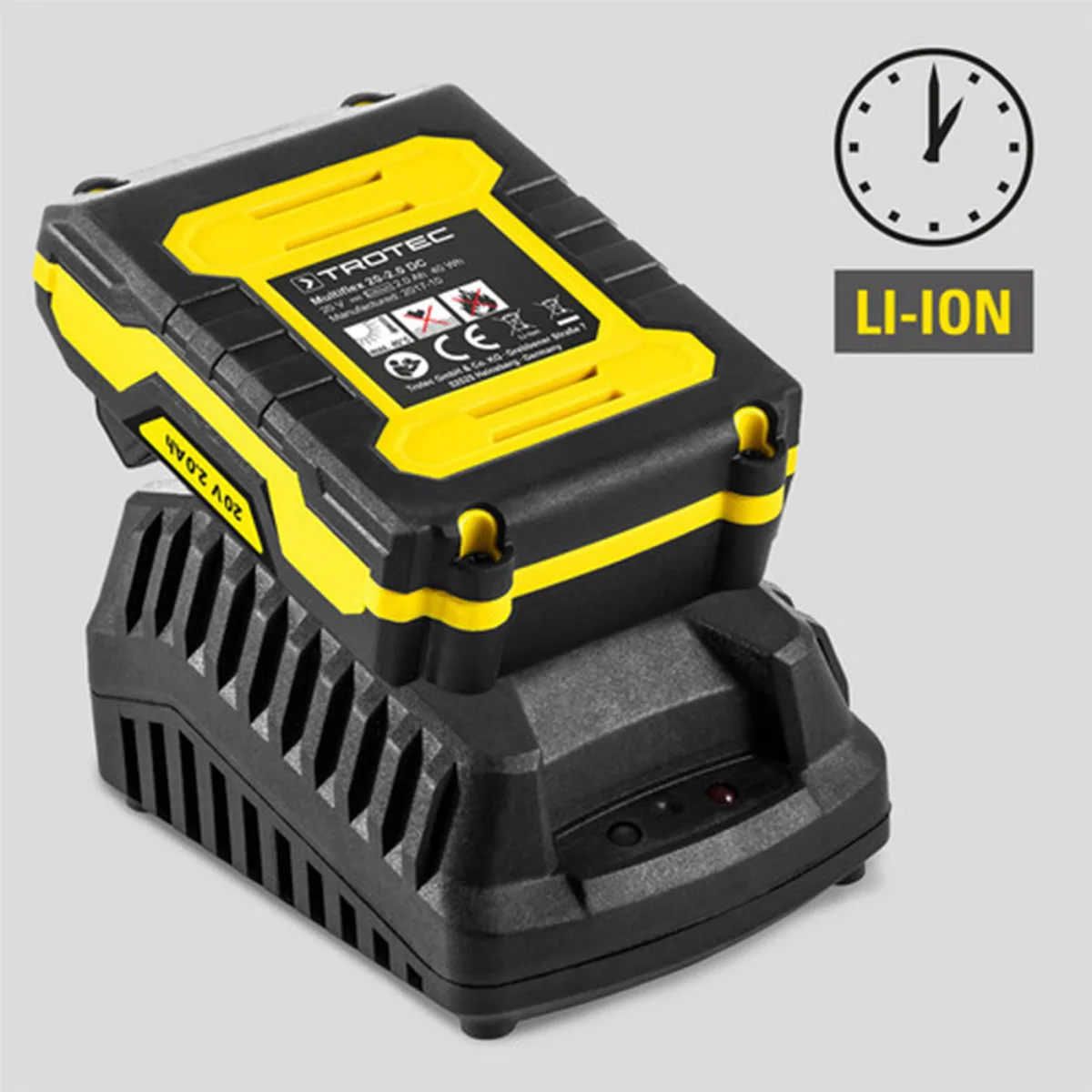 Лобзик електричний акумуляторний Trotec 20V жовтий з кейсом