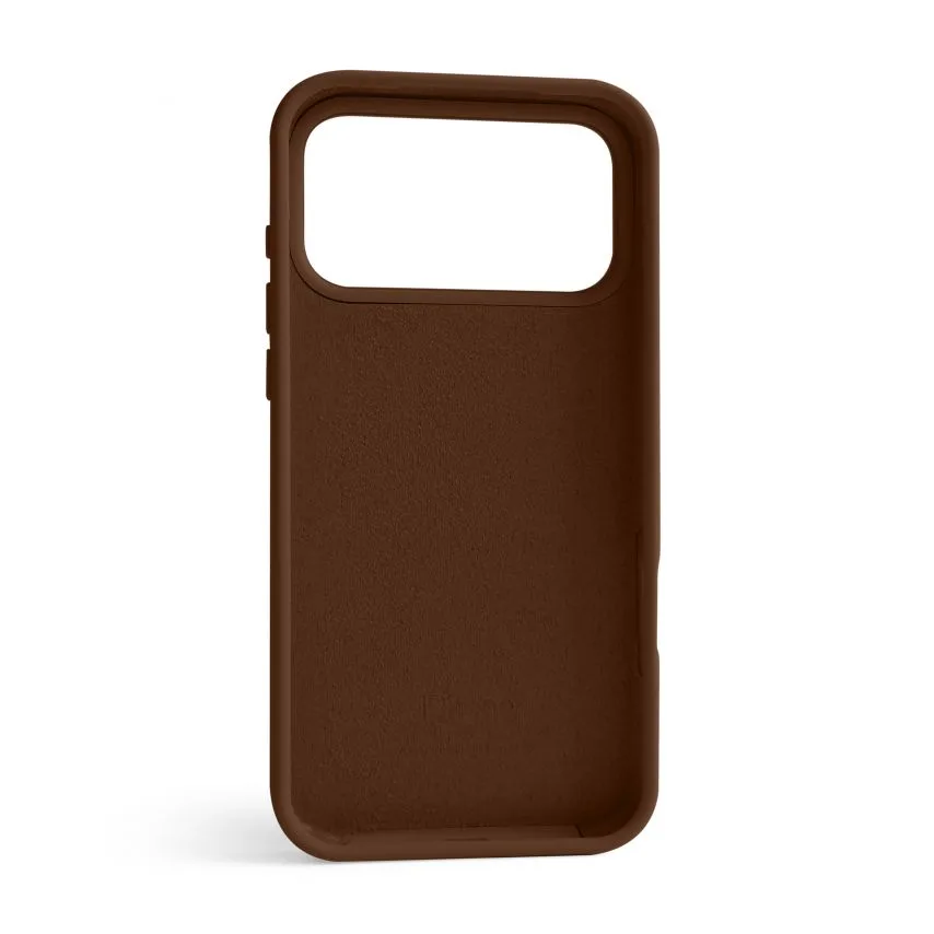 Чохол Silicone Case для Apple iPhone 17 Pro Max силіконовий коричневий