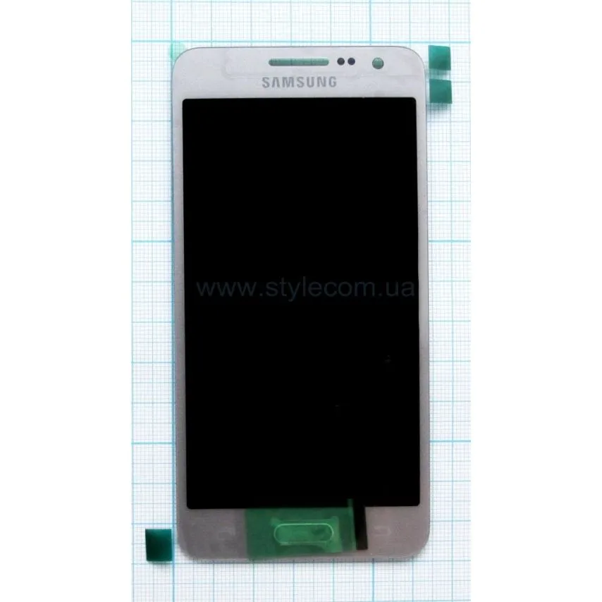 Дисплей AMOLED для Samsung A3 4,7 дюйма срібний з сенсорним екраном Service Original