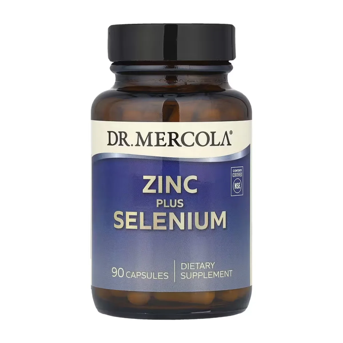 Цинк с селеном Dr. Mercola 90 капсул диетическая добавка для иммунной поддержки
