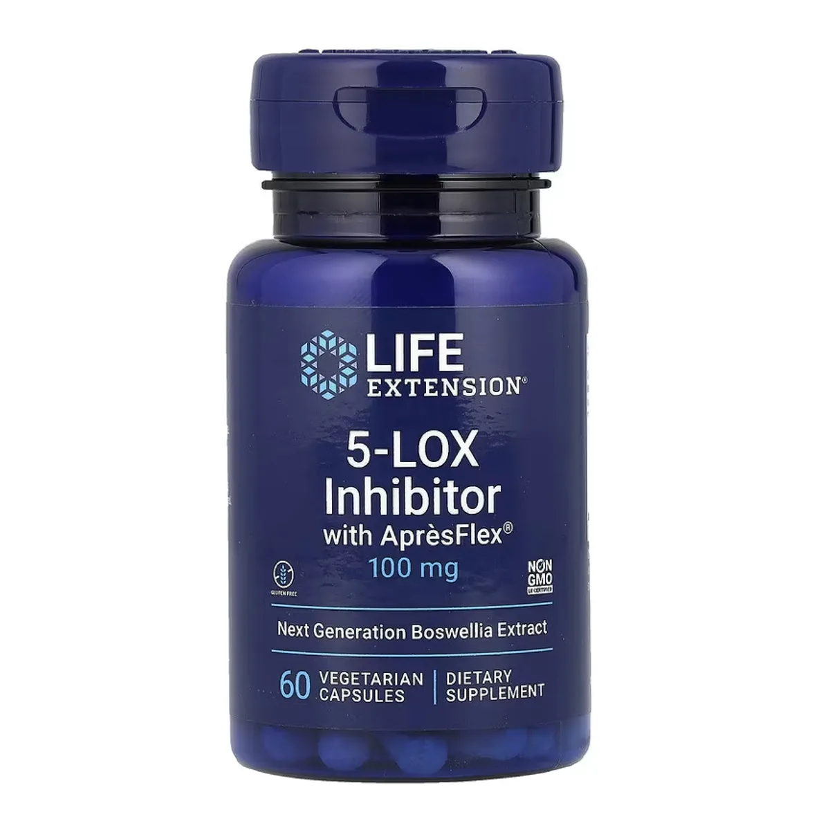 Ингибитор 5-LOX Life Extension 100 мг 60 вегетарианских капсул