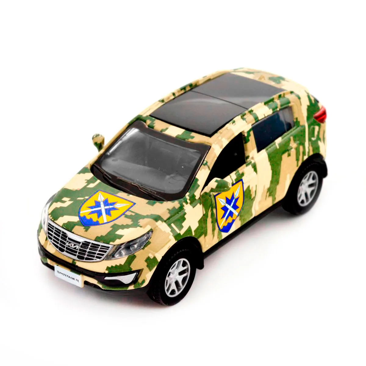 Автомодель TechnoDrive метал 11,5х5х4,4 см Шеврони Героїв