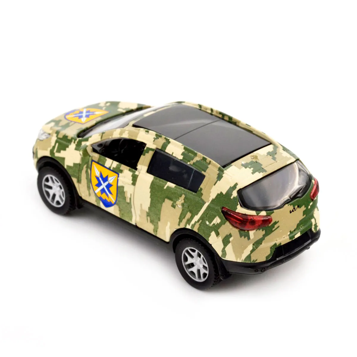 Автомодель TechnoDrive метал 11,5х5х4,4 см Шеврони Героїв