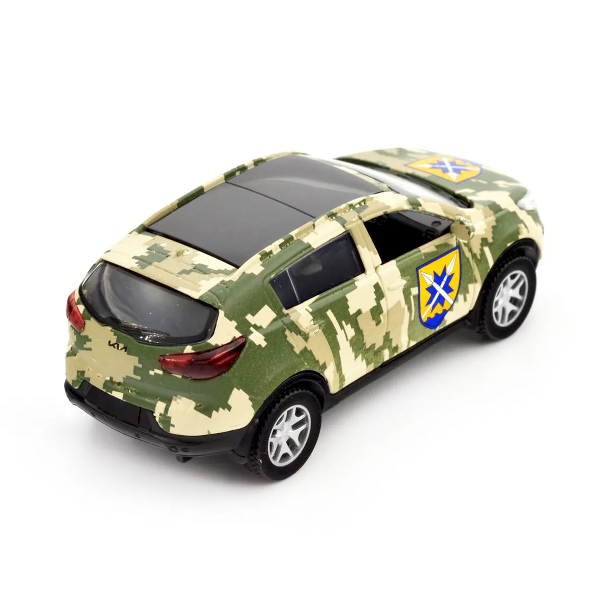 Автомодель TechnoDrive метал 11,5х5х4,4 см Шеврони Героїв