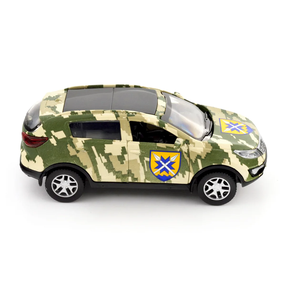 Автомодель TechnoDrive метал 11,5х5х4,4 см Шеврони Героїв