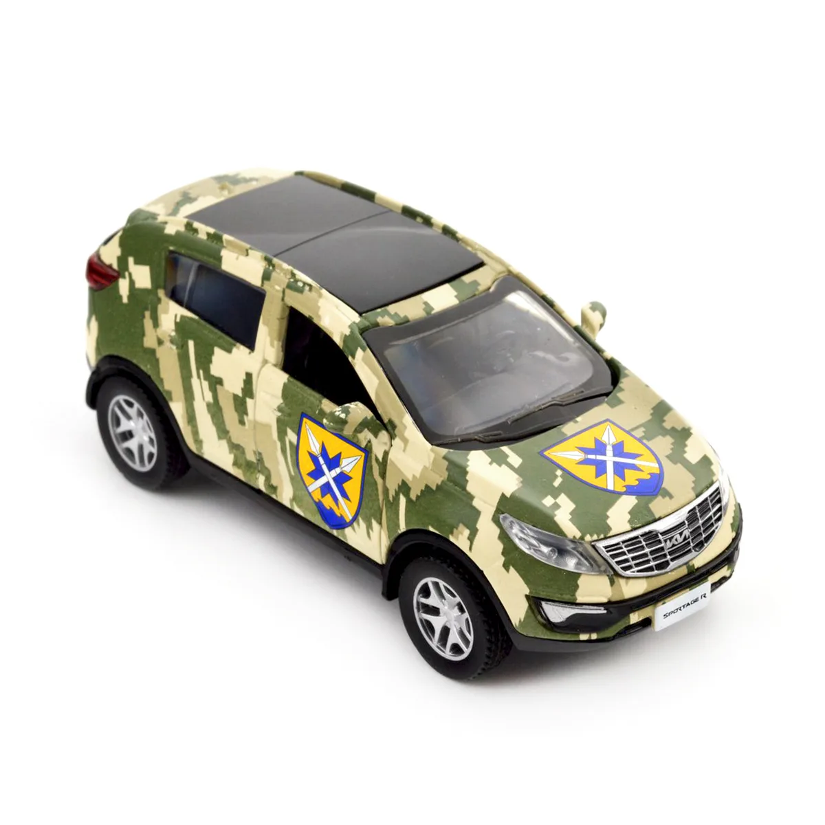 Автомодель TechnoDrive метал 11,5х5х4,4 см Шеврони Героїв