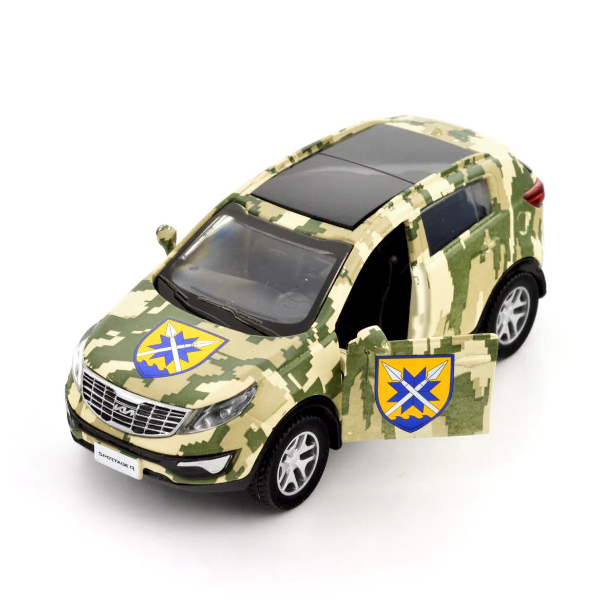 Автомодель TechnoDrive метал 11,5х5х4,4 см Шеврони Героїв