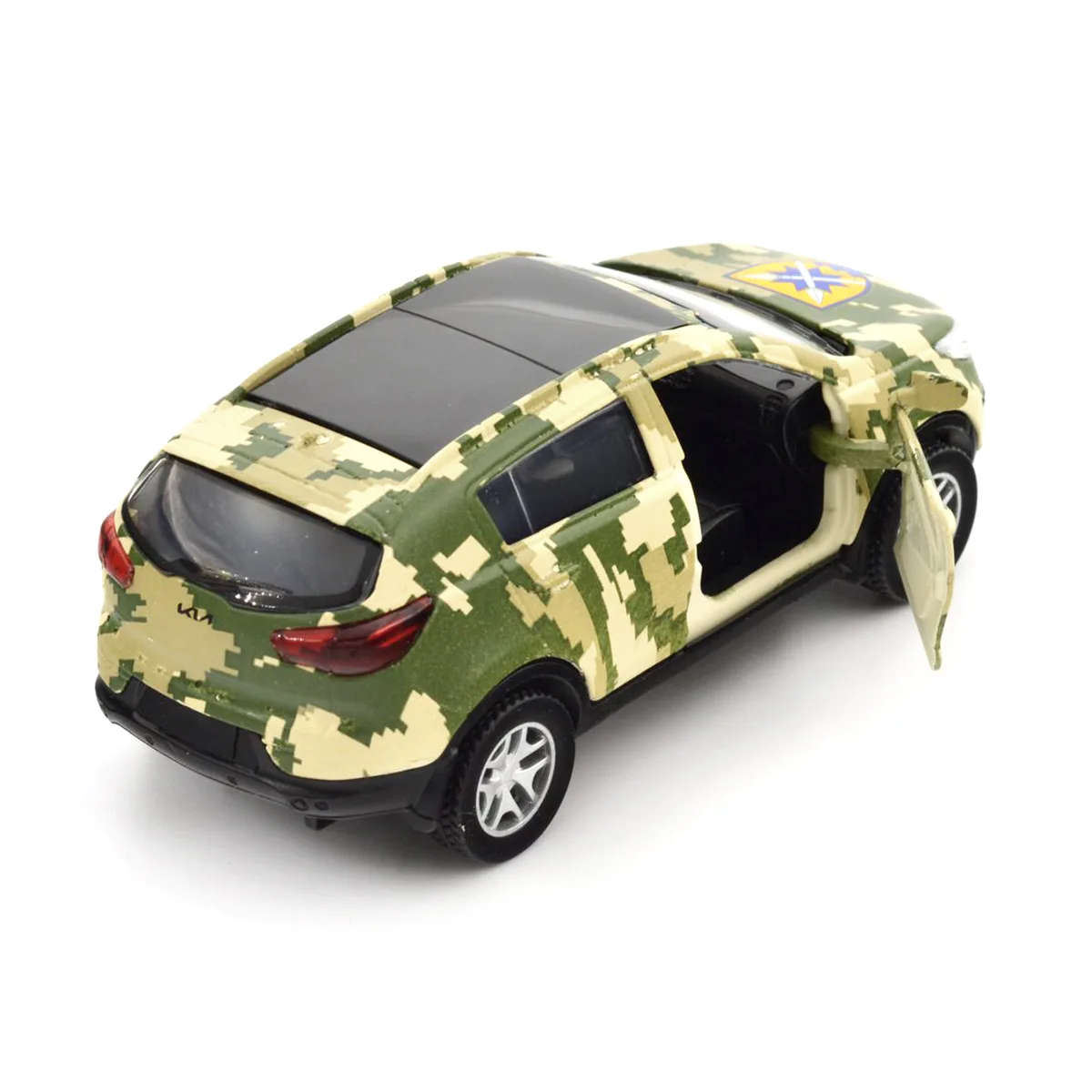 Автомодель TechnoDrive метал 11,5х5х4,4 см Шеврони Героїв