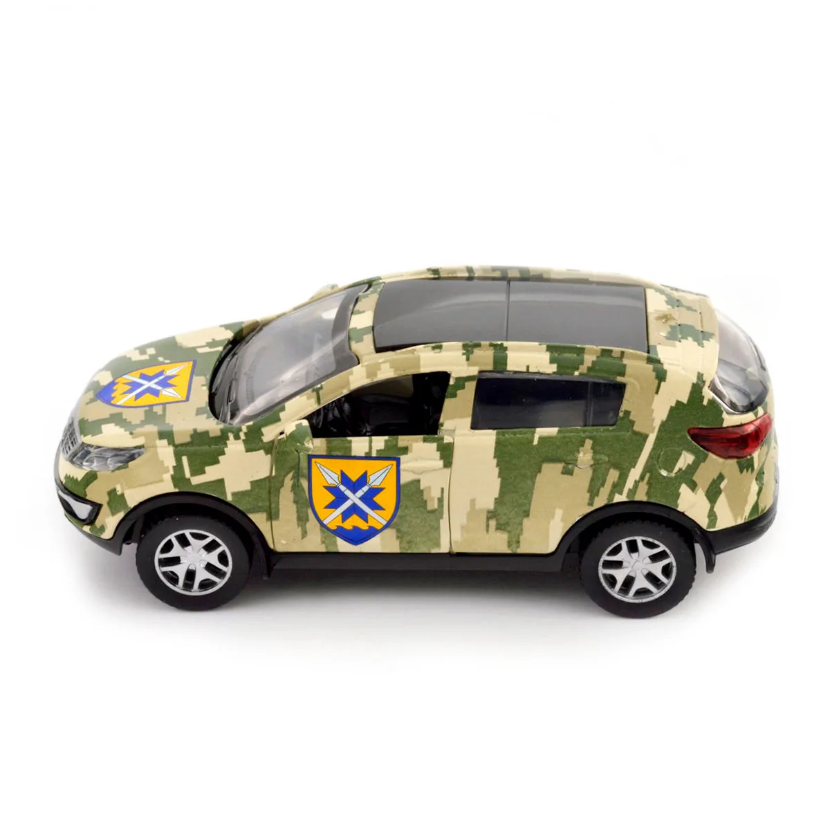 Автомодель TechnoDrive метал 11,5х5х4,4 см Шеврони Героїв