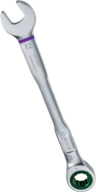Комбинированные ключи Bosch хром-ванадиевая сталь 6-19 мм набор 8 шт