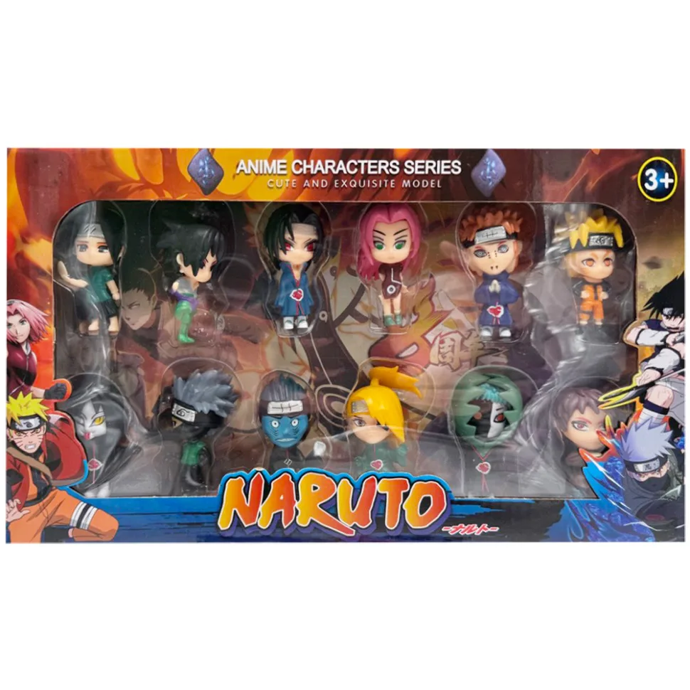 Дитячий ігровий набір фігурок Naruto 12 героїв пластик багатокольоровий