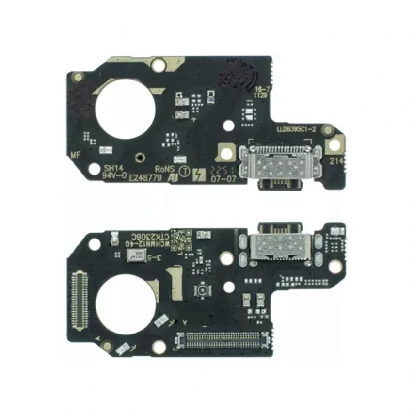 Шлейф нижня плата Xiaomi High Quality з роз'ємом зарядки мікрофоном чорний