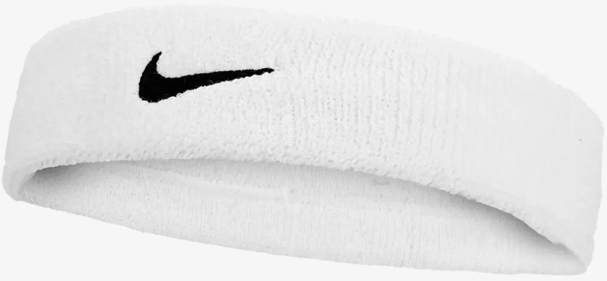Пов'язка на голову Nike бавовна 71% унісекс біла One Size