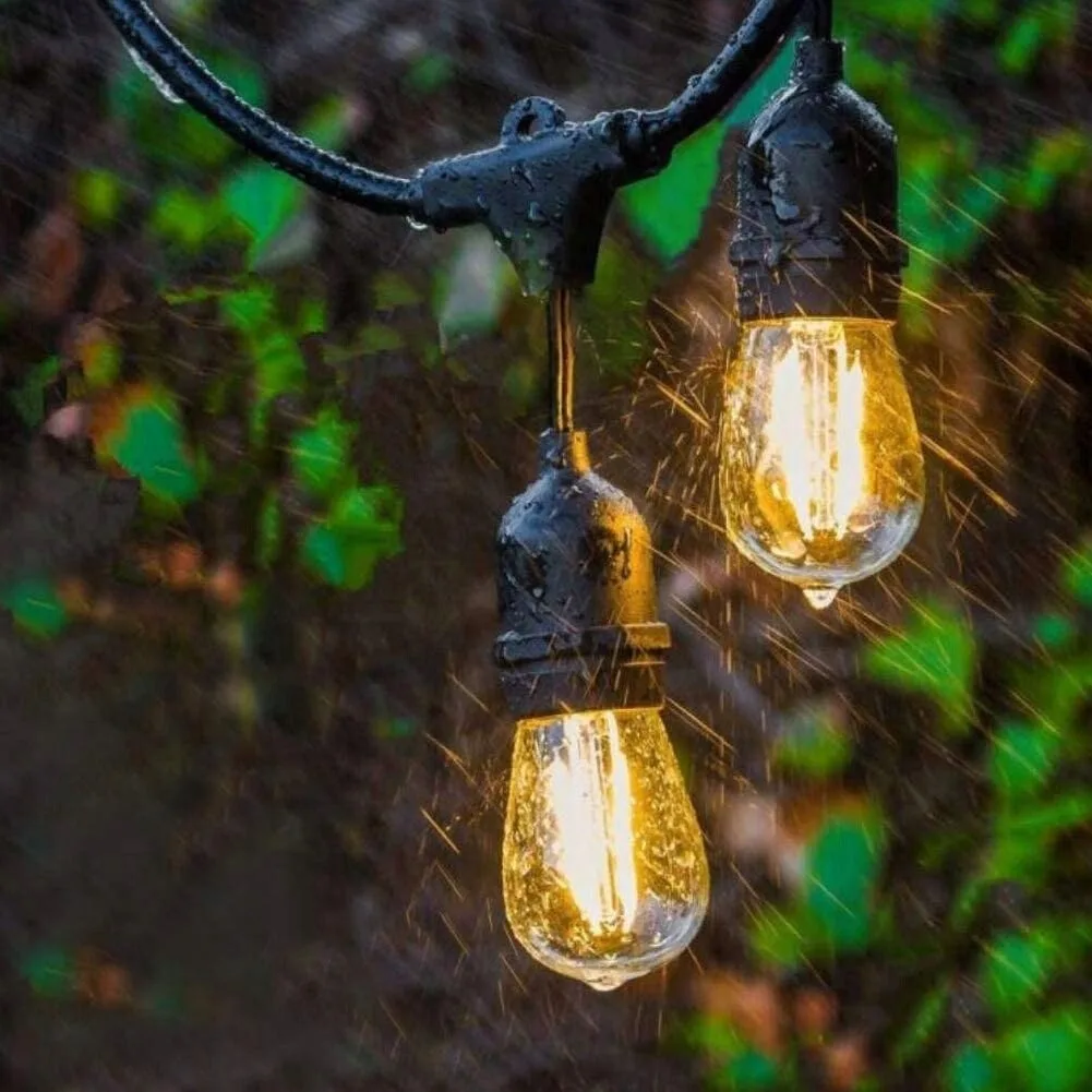 Садова гірлянда SuperLED чорна 5м з 5 LED-лампами E27