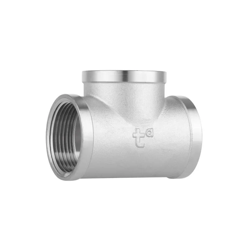 Тройник латунный 1 1/4"x1 1/4"x1 1/4" равнопроходной никелированный Forte