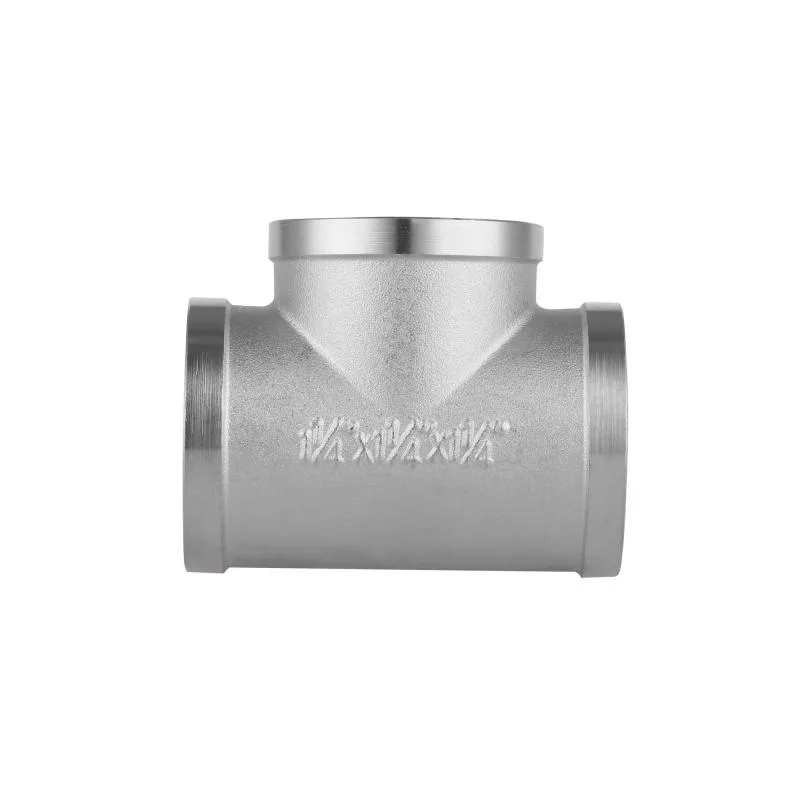 Тройник латунный 1 1/4"x1 1/4"x1 1/4" равнопроходной никелированный Forte