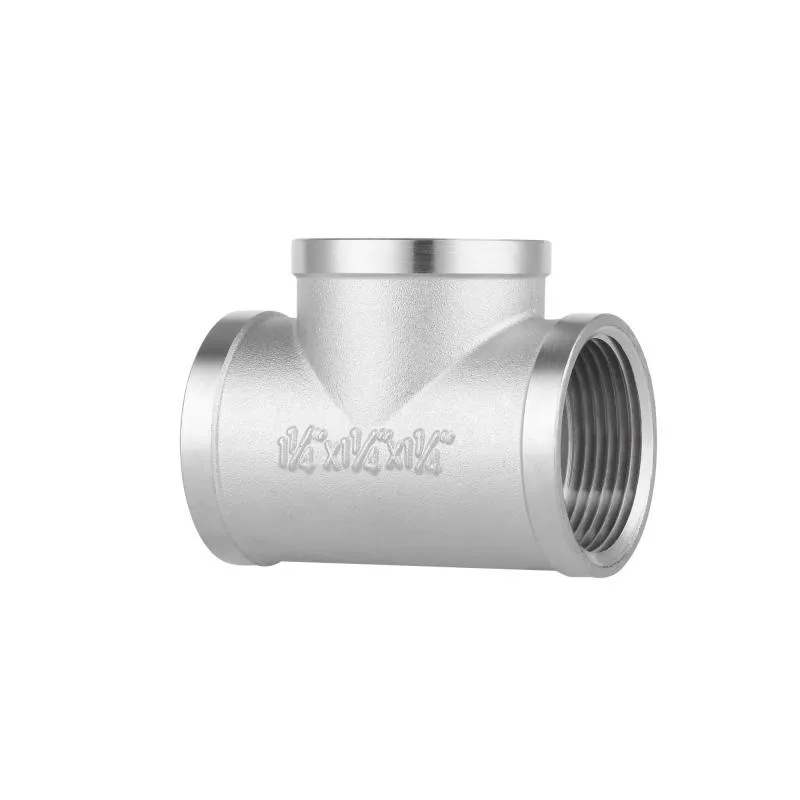 Тройник латунный 1 1/4"x1 1/4"x1 1/4" равнопроходной никелированный Forte