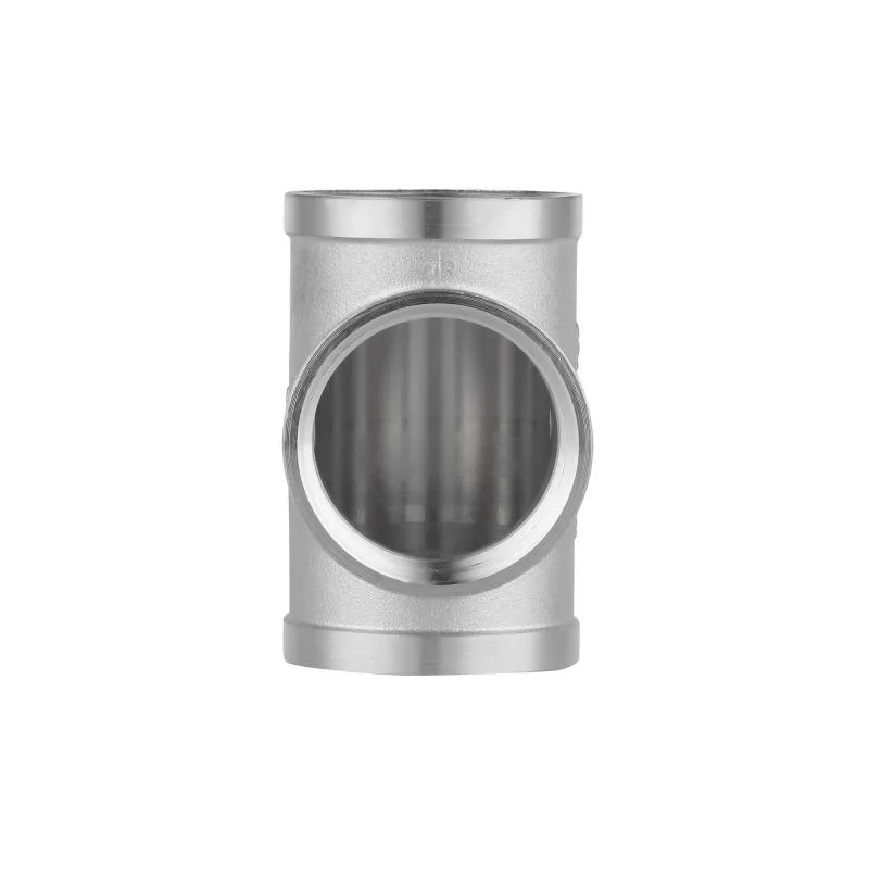 Тройник латунный 1 1/4"x1 1/4"x1 1/4" равнопроходной никелированный Forte