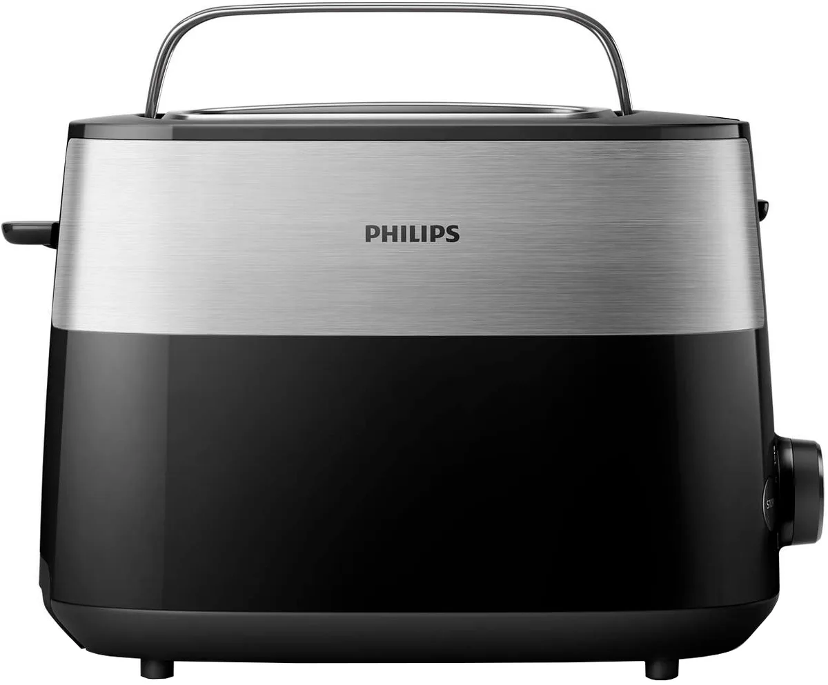 Тостер Philips 830 Вт пластик метал 20х28х17,5 см чорний
