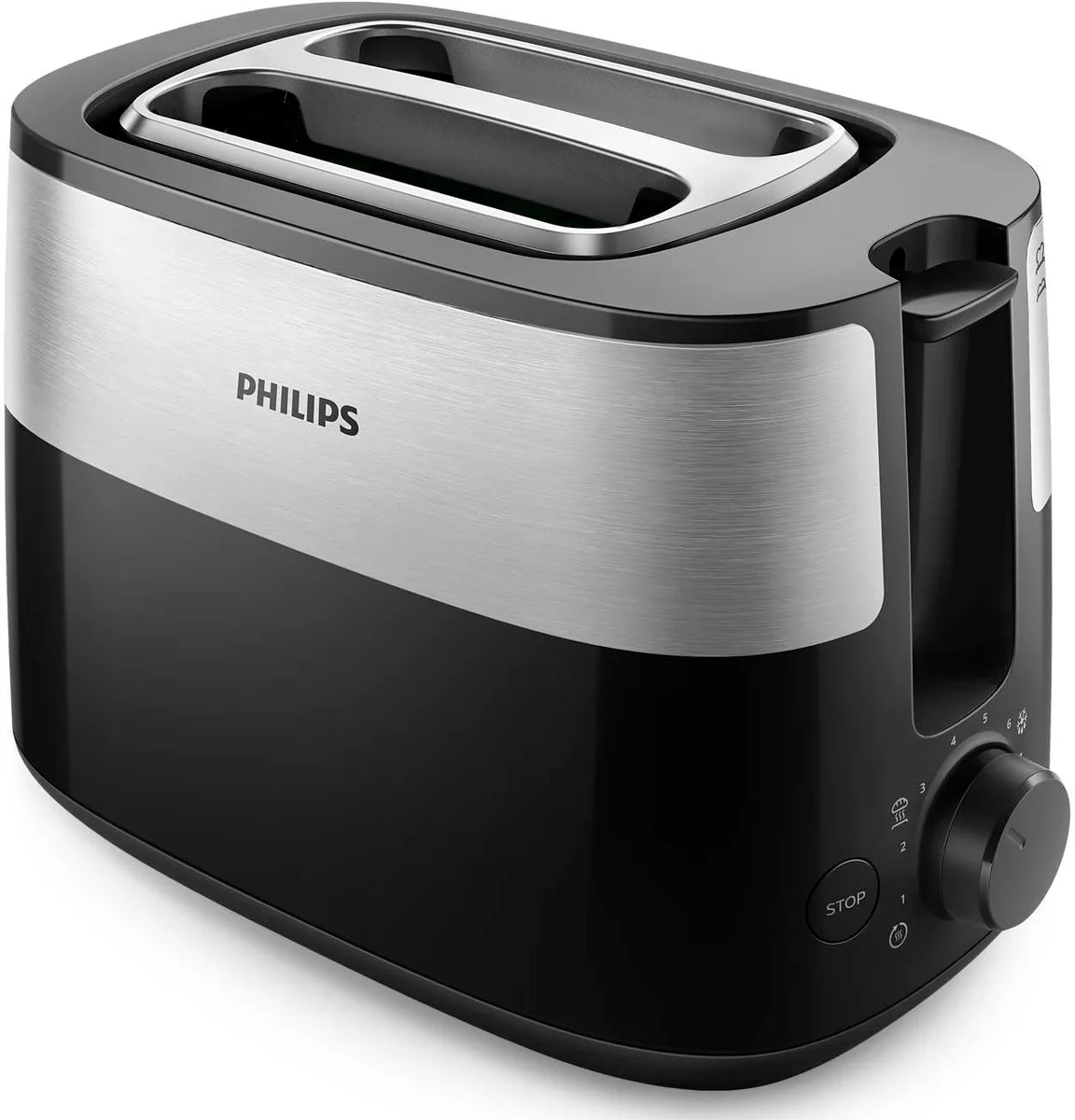 Тостер Philips 830 Вт пластик метал 20х28х17,5 см чорний