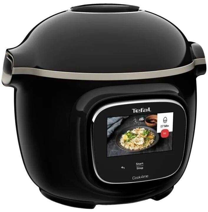 Мультифункційний кухонний прилад Tefal Cook4me Touch, 1600Вт, ємність 6л, сенсорне управління, 13 режимів, метал/пластик, чорний.