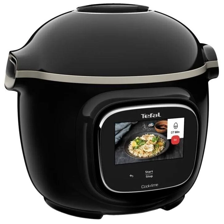 Мультифункційний кухонний прилад Tefal Cook4me Touch, 1600Вт, ємність 6л, сенсорне управління, 13 режимів, метал/пластик, чорний.