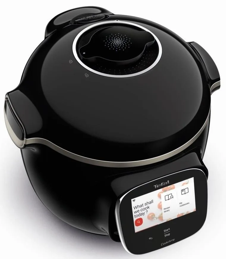 Мультифункційний кухонний прилад Tefal Cook4me Touch, 1600Вт, ємність 6л, сенсорне управління, 13 режимів, метал/пластик, чорний.