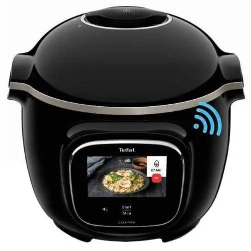 Мультифункційний кухонний прилад Tefal Cook4me Touch, 1600Вт, ємність 6л, сенсорне управління, 13 режимів, метал/пластик, чорний.