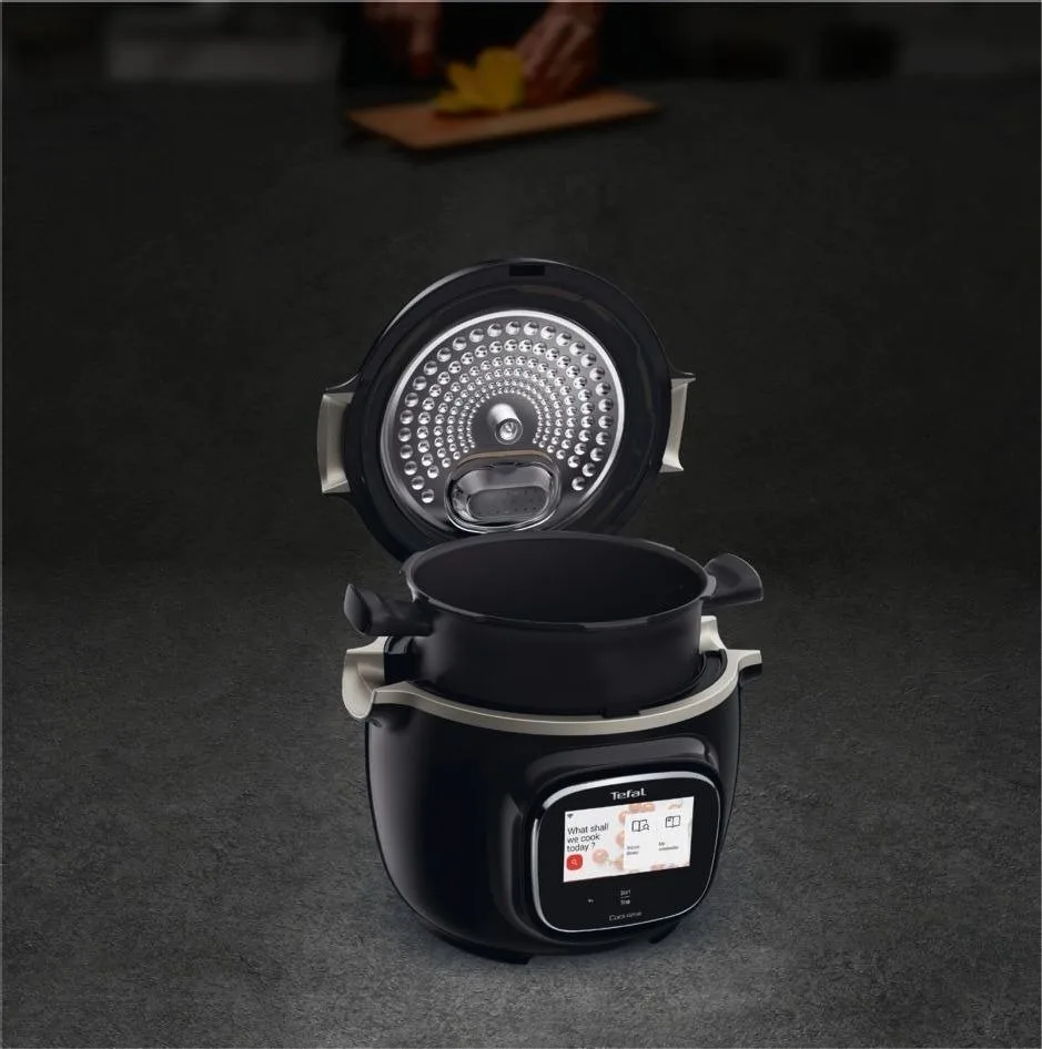 Мультифункційний кухонний прилад Tefal Cook4me Touch, 1600Вт, ємність 6л, сенсорне управління, 13 режимів, метал/пластик, чорний.