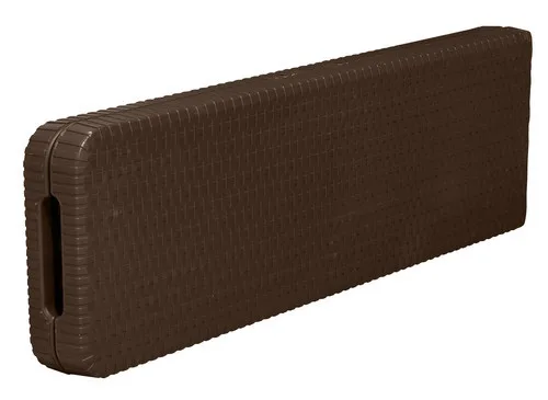 Складний лавка сталь HDPE 94х43 см Сірий