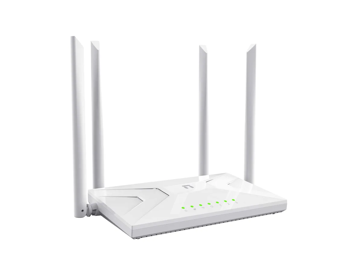 Маршрутизатор Netis Wi-Fi 5 AC1200 4 антени 3 порти LAN 1 порт WAN чорний