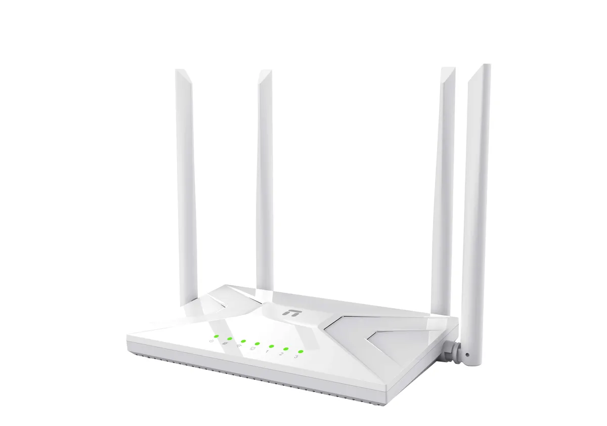 Маршрутизатор Netis Wi-Fi 5 AC1200 4 антени 3 порти LAN 1 порт WAN чорний