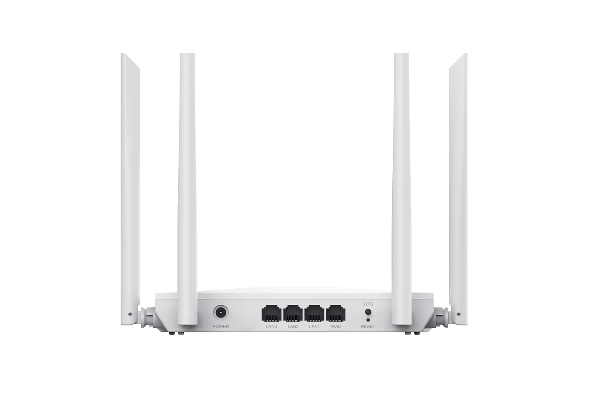 Маршрутизатор Netis Wi-Fi 5 AC1200 4 антени 3 порти LAN 1 порт WAN чорний