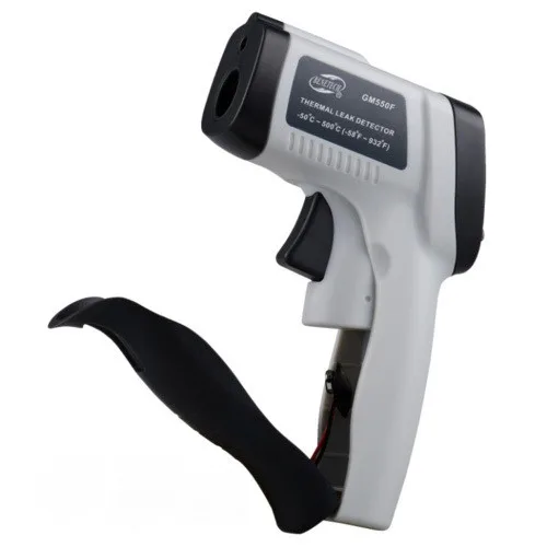 Інфрачервоний термометр Benetech GM550F -50-500°C пиловологозахищений 12:1 чорний