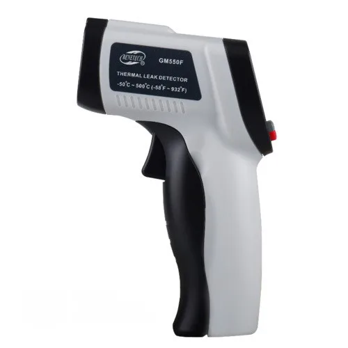 Інфрачервоний термометр Benetech GM550F -50-500°C пиловологозахищений 12:1 чорний