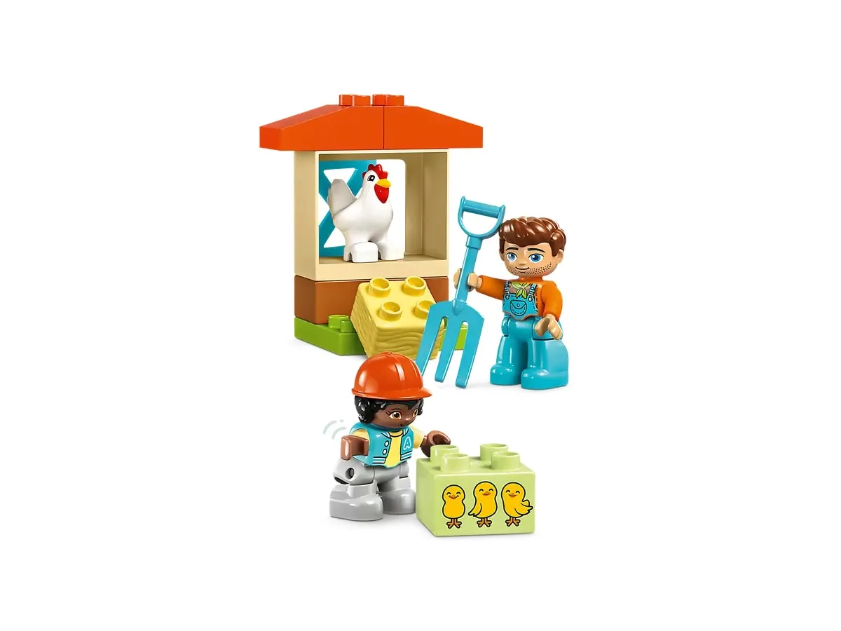 Конструктор LEGO DUPLO Уход за животными на ферме пластик 8 фигурок для детей от 2 лет