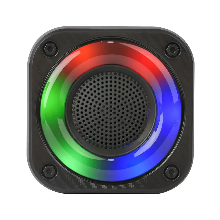 Портативная колонка Bluetooth 8W ABS 120х120х72 мм Черная