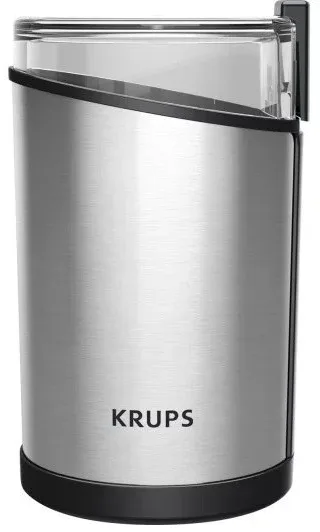 Кавомолка роторна Krups пластик 21х10х11 см срібляста 200 Вт 85 г