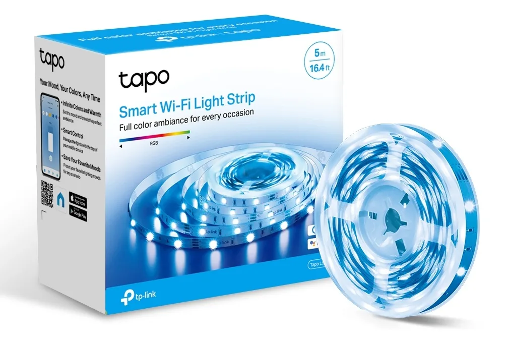 Розумна Wi-Fi стрічка TP-LINK світлодіодна 5 м RGB 13,5 Вт