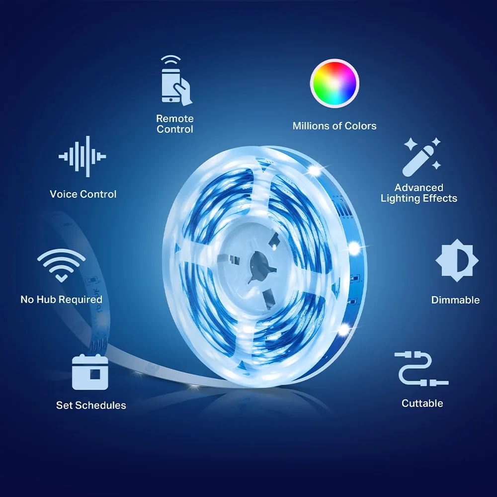 Умная Wi-Fi лента TP-LINK светодиодная 5 м RGB 13 5 Вт