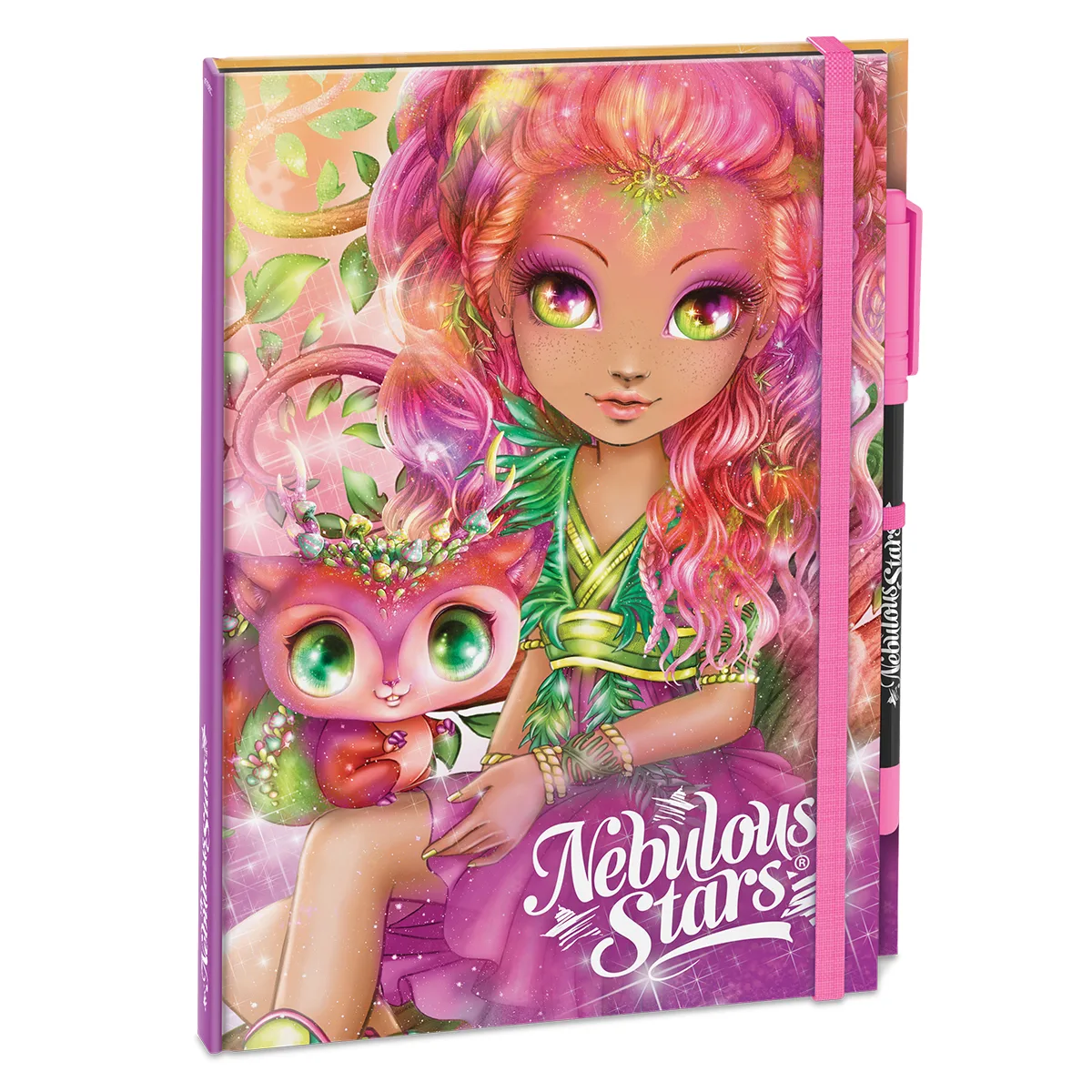 Блокнот Nebulous Stars комбіновані матеріали 15,2х1,2х20,1 см чорні аркуші делюкс
