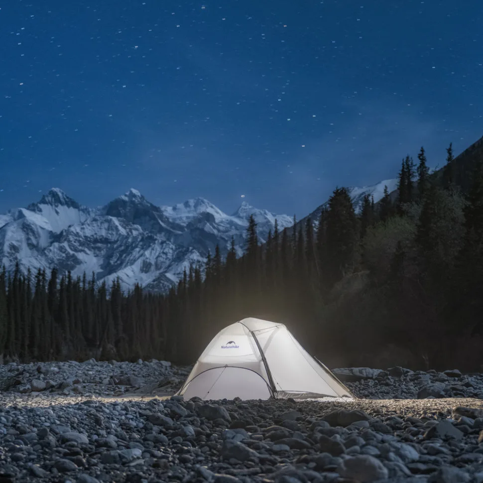 Намет двомісний Naturehike нейлон 220х260х110 см сірий